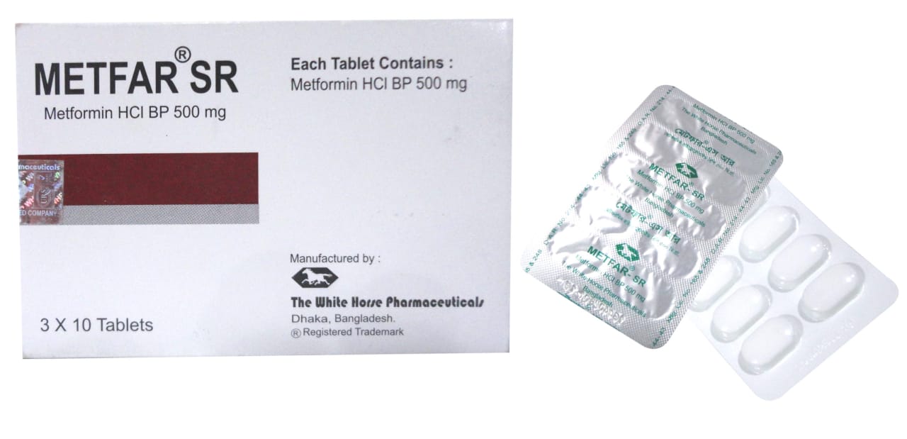 Tablet Metfar SR 500mg (30pcs)